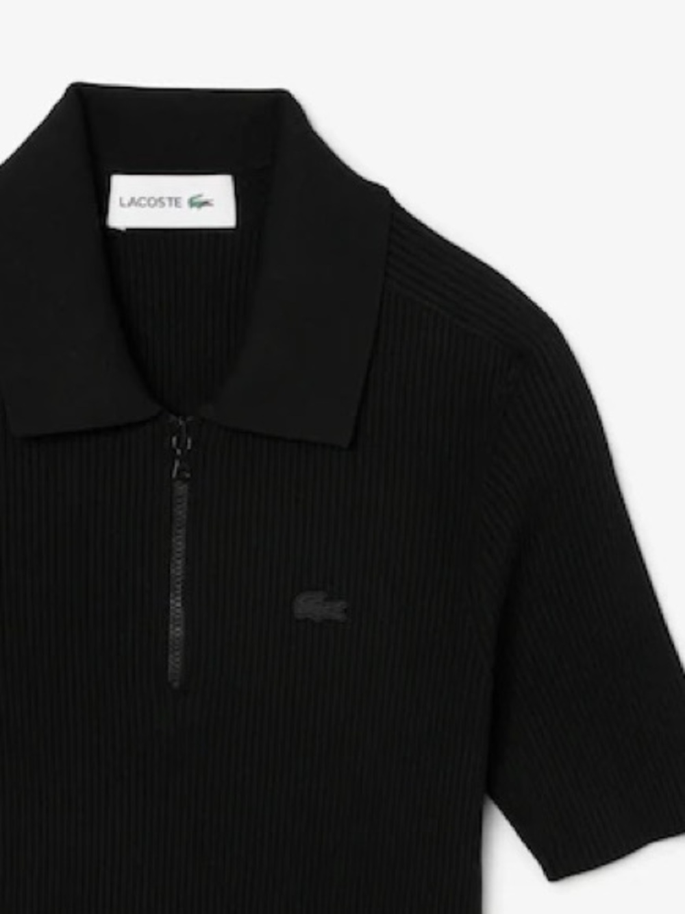 🔥🔥 Lacoste Black Knit Polo with Crocodile Label! 🔥🔥
